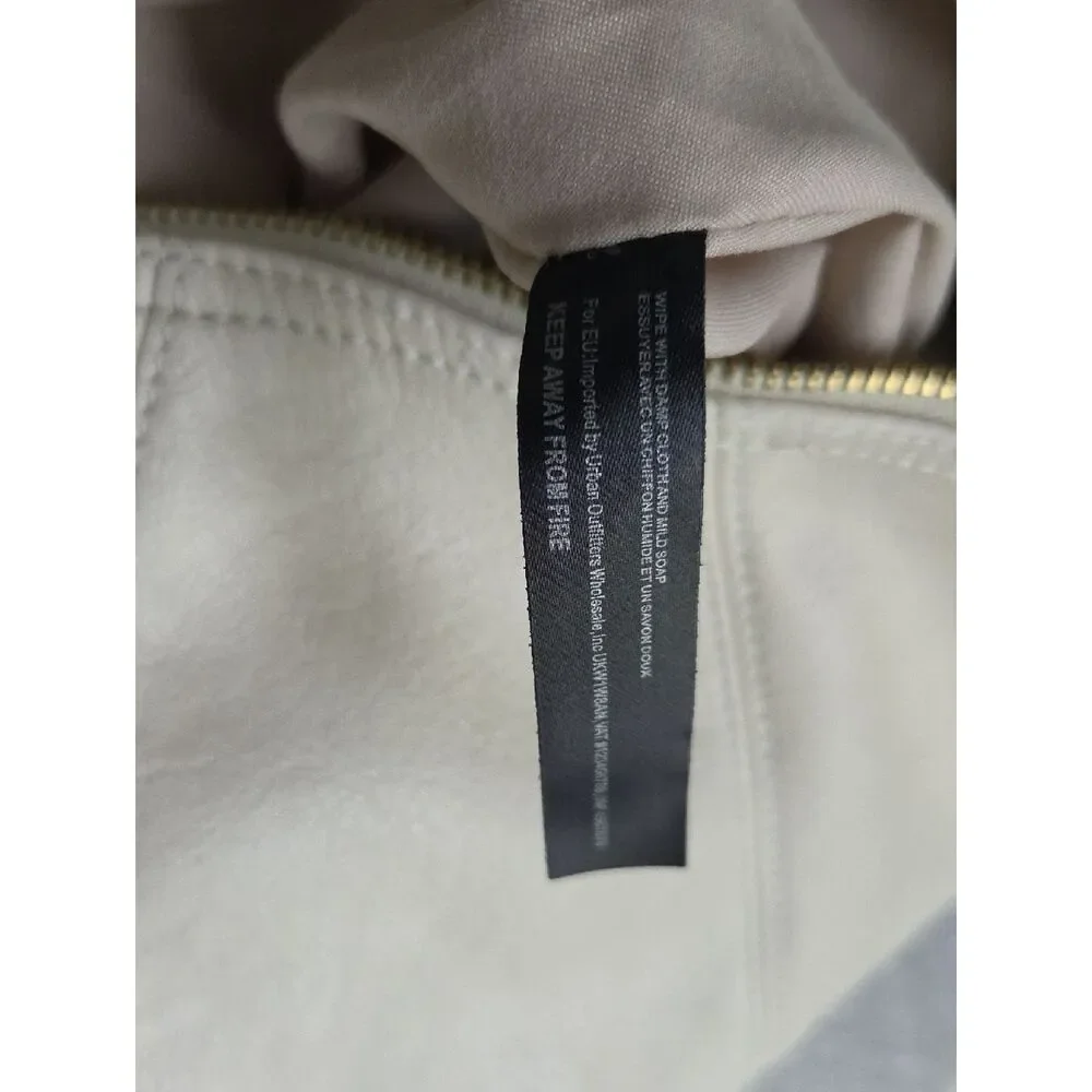 Free People Soft Ivory Hobo Bag with Slouchy Strap